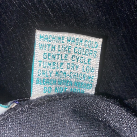 Vintage Casual Elements women’s black velour button blouse - SIZE MEDIUM - Picture 6 of 6